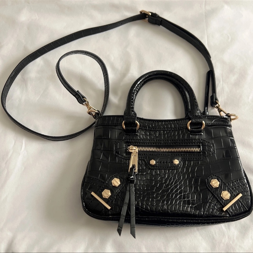 Aldo Dezieex w/Double Handles and Crossbody Strap with Gold Accents & Zipper
